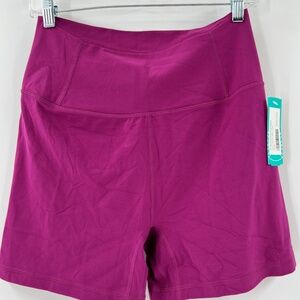 FREE PEOPLPE FP MOVEMENT NEVER BETTER BIKE SHORT PURPLE SIZE LARGE